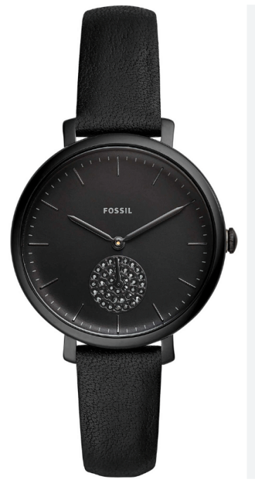 Watch strap Fossil ES4490 Leather Black 14mm